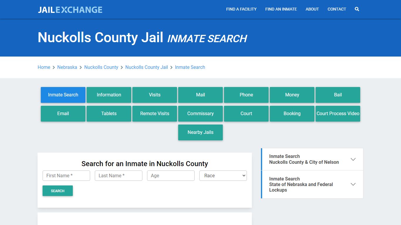 Nuckolls County Jail, NE Inmate Search: Roster & Mugshots